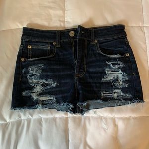 American eagle hi-rise shortie shorts